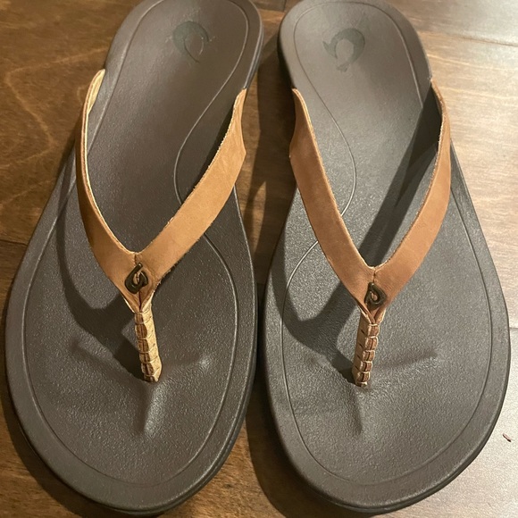 Olukai - Ho'opio Leather Flipflops NWOT - Picture 7 of 13